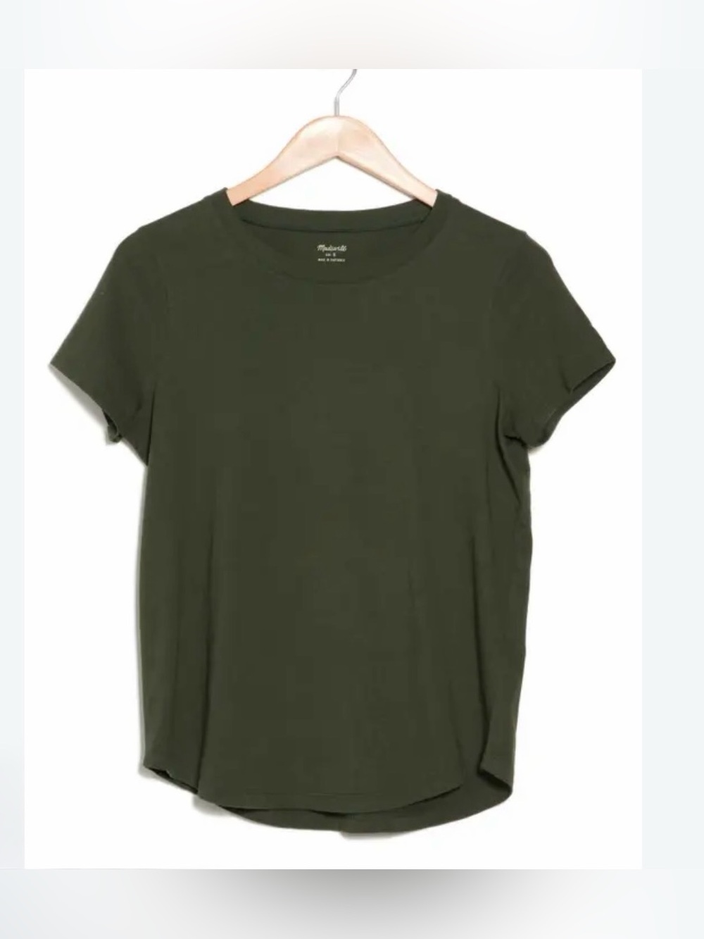 Madewell Cotton Olive Tee Size Small